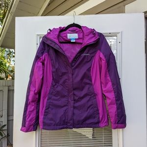 🎈🎉HOST PICK🎉🎈 Columbia Omni tech waterproof Jacket with Hood 
Purple size XS